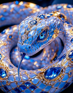 Diamond Painting Schlange